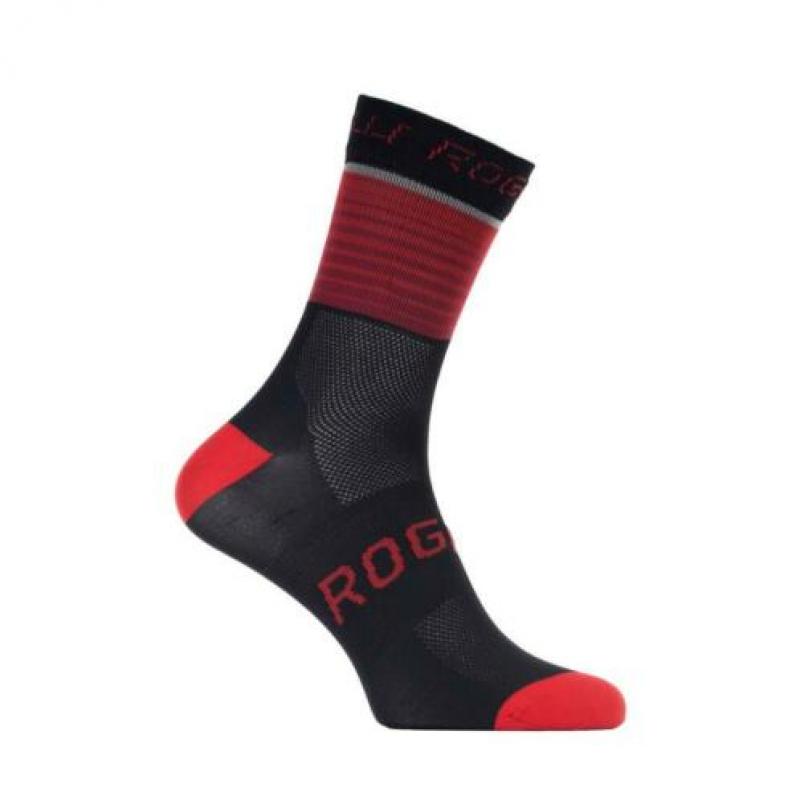 Fietssokken Rogelli Hero rood. blauw oranje en fluor