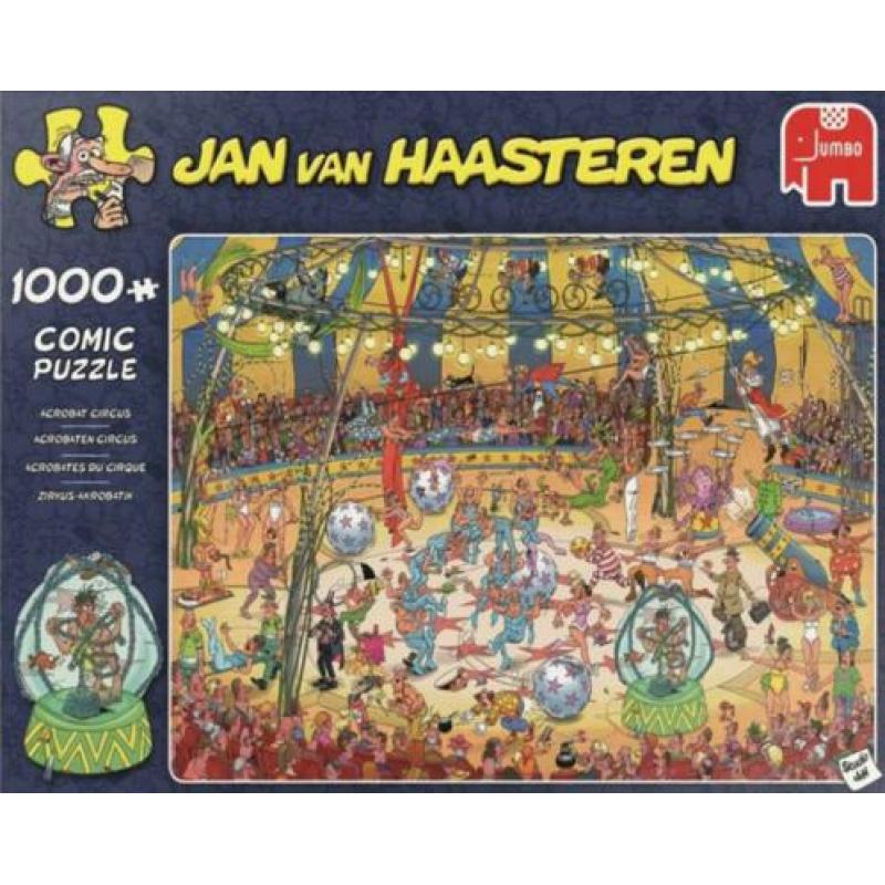 ruim 70 COMPLETE Jan van Haasteren puzzels 1000 st + NIEUW!