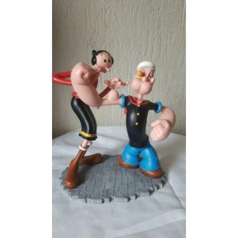Popeye met olijfje beeld en groot Stripboek