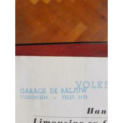 VW kever ovaal handleiding juli 53