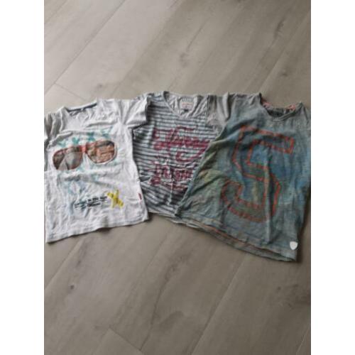 3 t-shirts maat 116 vingino/retour/name it