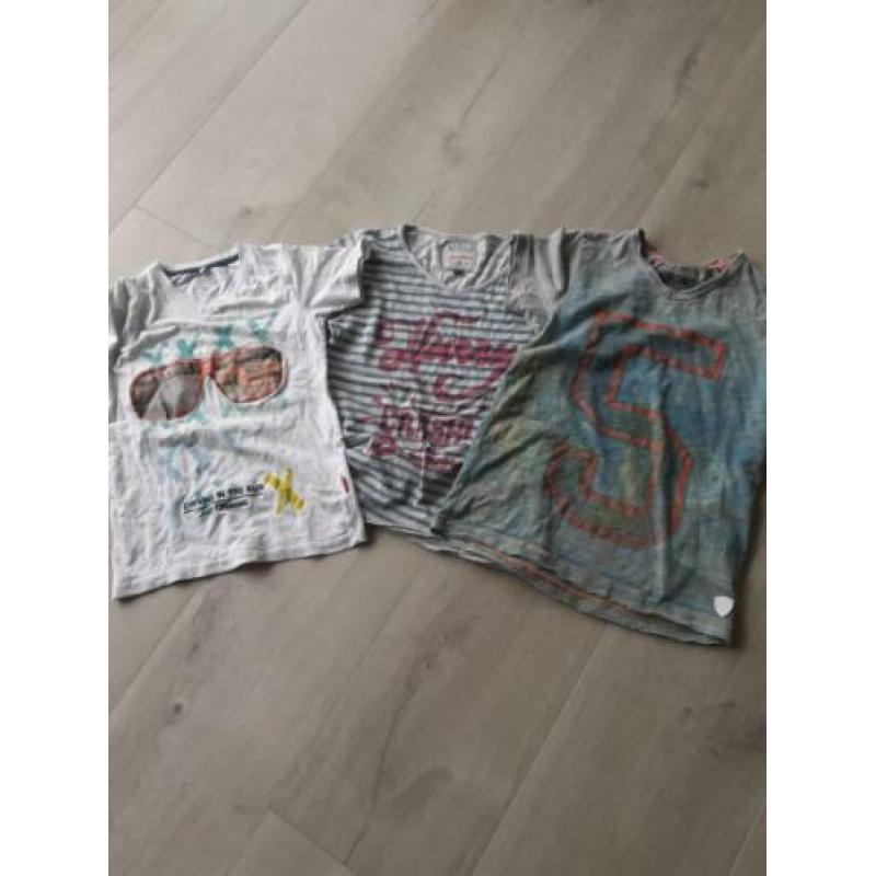 3 t-shirts maat 116 vingino/retour/name it