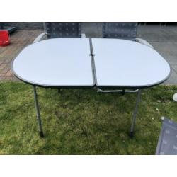 Camping stoelen, krukken en tafel