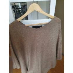 Luxe zachte cashmere poncho / overslagdoek