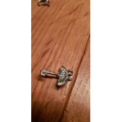 Bedel 2 cm, parapluutje met veel strass als druppels, mooi!