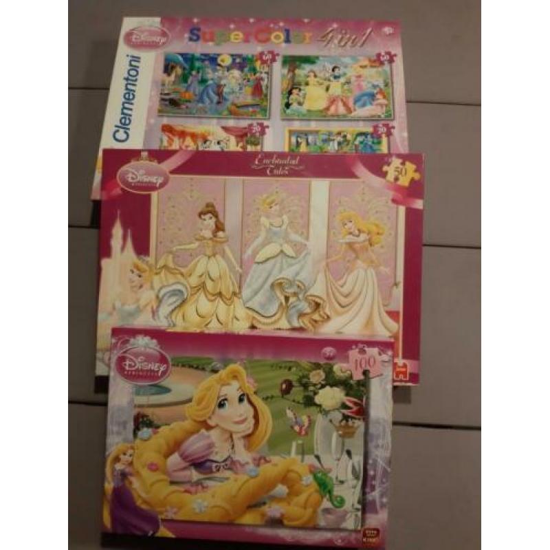 Disney Princessen puzzels (totaal 6 losse puzzels)