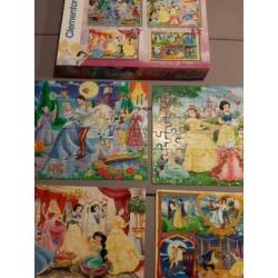 Disney Princessen puzzels (totaal 6 losse puzzels)