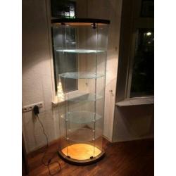 Ovalen design vitrine