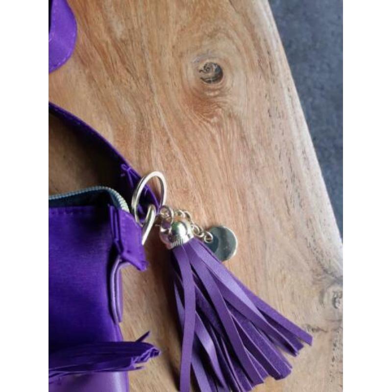 Paarse schouder tas, handtas nieuw!!