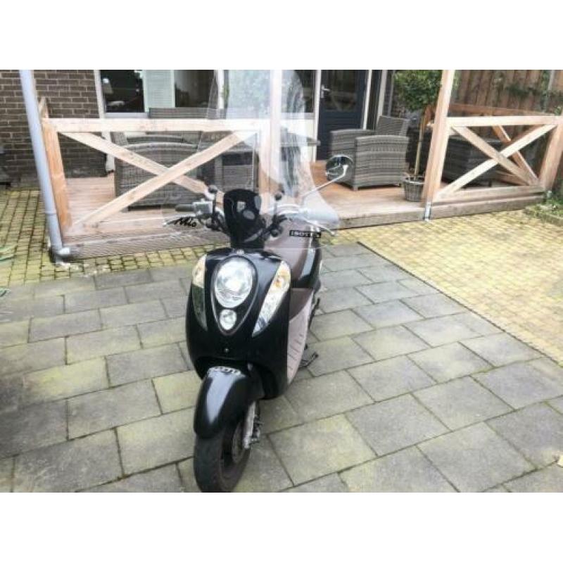 Sym Mio blauw kenteken