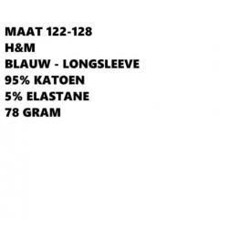 Maat 122 - h&m & primark essentials - longsleeve shirt