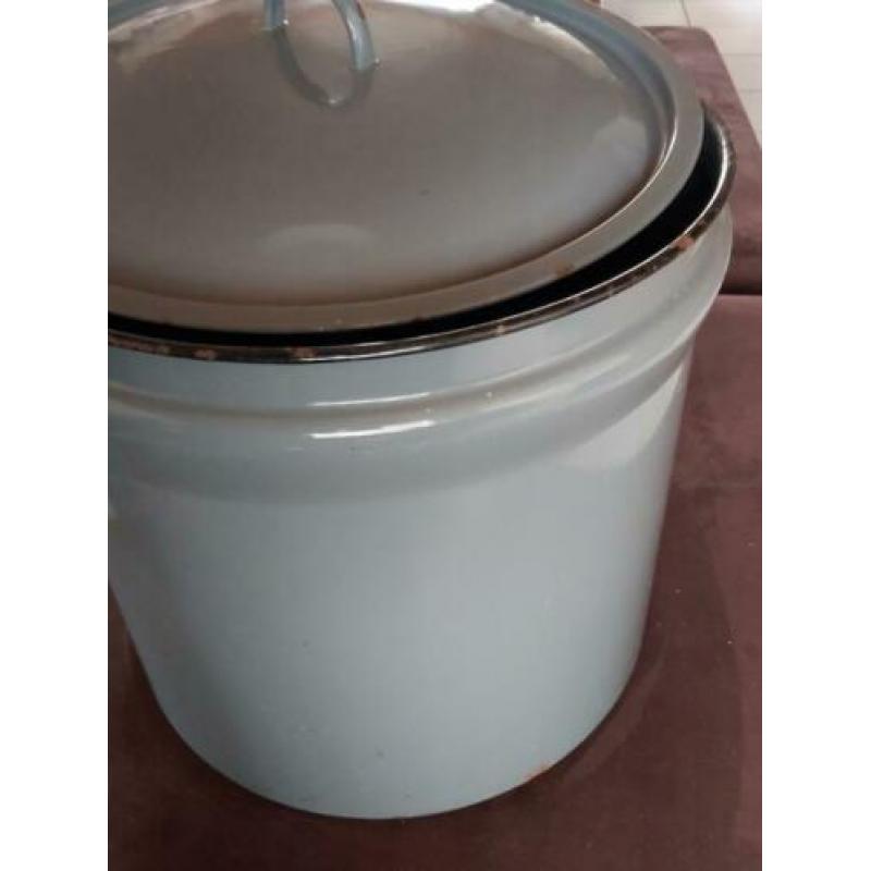 Enorme weckketel wasketel 80 liter emaille