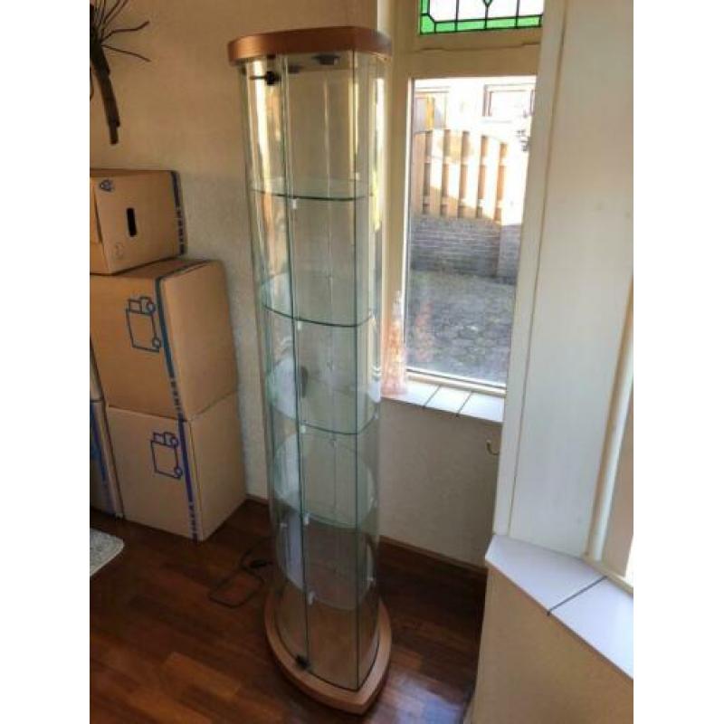 Ovalen design vitrine