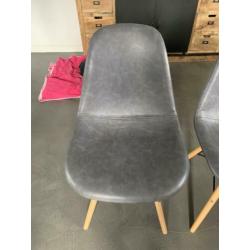 Eet kamer stoelen 6 stuks grijs