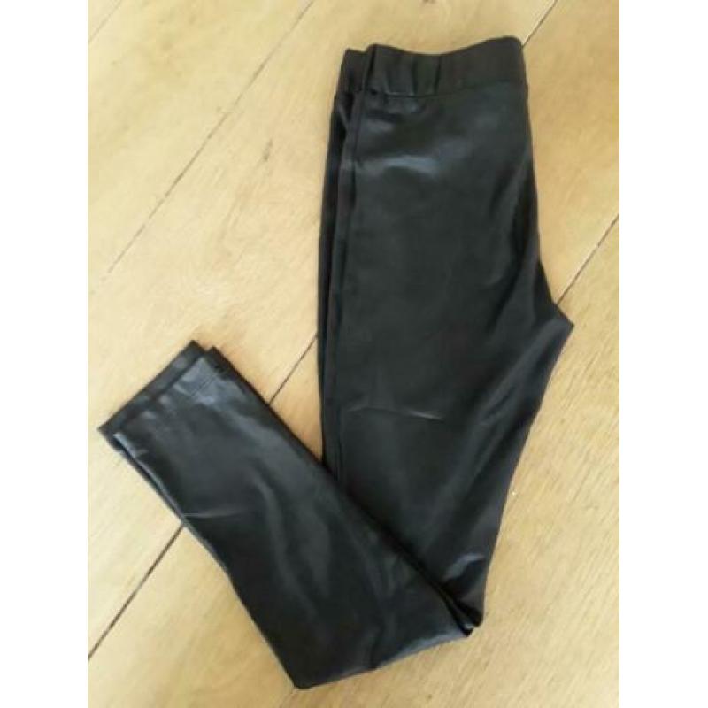 Quapi jurk panterprint incl. Lederlook legging. Maat 128-134