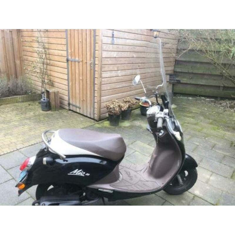 Sym Mio blauw kenteken