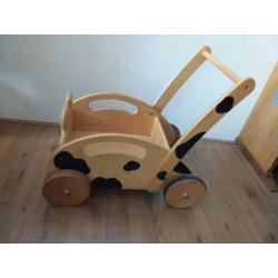 Houten loopwagentje