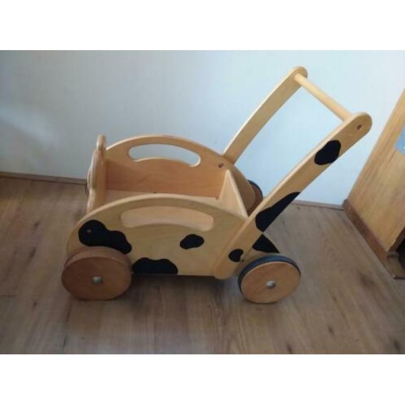 Houten loopwagentje
