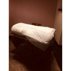 IKEA dekbed 200x200, hoeslaken, sprei