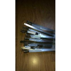 Slangklemmen, RVS,12mm breed, diameter 197-217