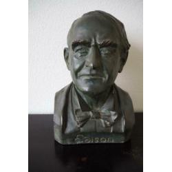Buste / borstbeeld Thomas A Edison ware grootte
