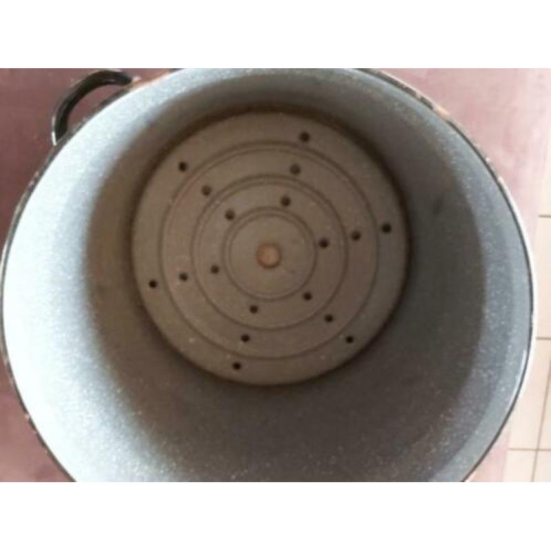Enorme weckketel wasketel 80 liter emaille