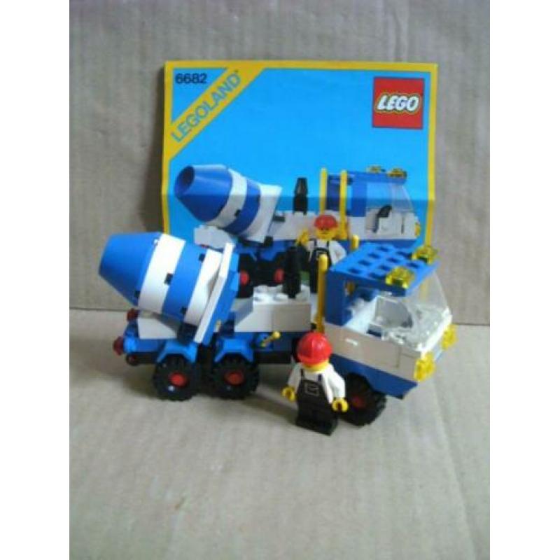 Lego set 6682 cement, beton- mortelauto met bouwbeschrijving