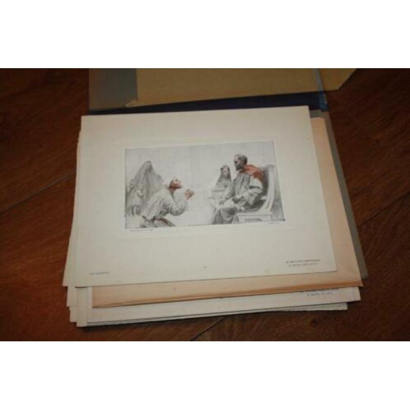 Album de paraboles met 17 tekeningen in prima staat uit 1908