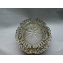 Crystal Salt Cellar +.925 Sterling zilveren band 1900
