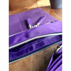 Paarse schouder tas, handtas nieuw!!
