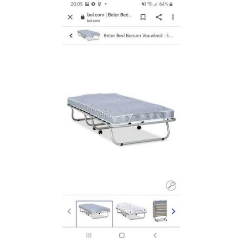 Opklapbed nieuw 190x80