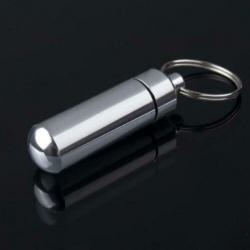 Pillendoosje - RVS Pillendoos Sleutelhanger Waterdicht