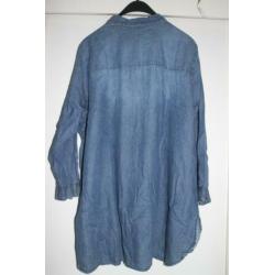 Denim, jeans, spijkerstof overhemd van MS Mode, maat 54