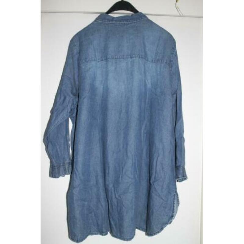 Denim, jeans, spijkerstof overhemd van MS Mode, maat 54