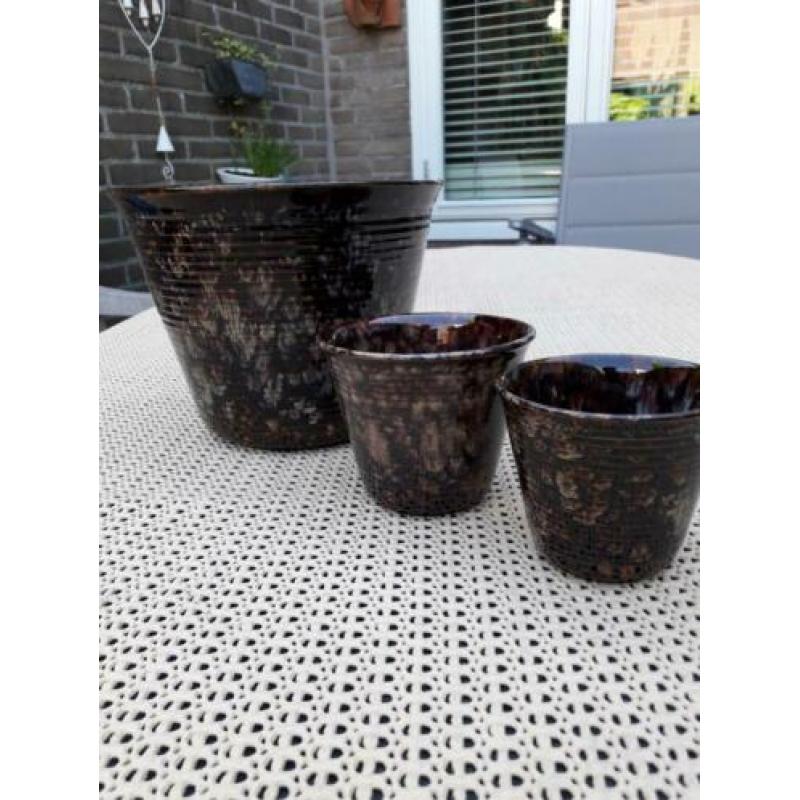 Brocante Retro Vintage bloempotten