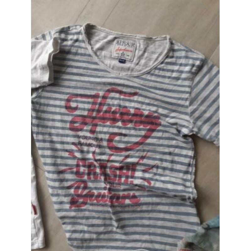 3 t-shirts maat 116 vingino/retour/name it