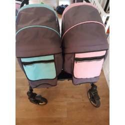 Mooie j/m tweeling kinderwagen