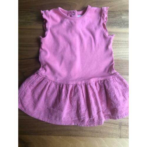 Petit Bateau Zomer Jurkje | roze | broderie | maat 74 ??