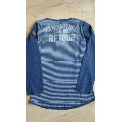 3x Retour shirt jongen maat 128