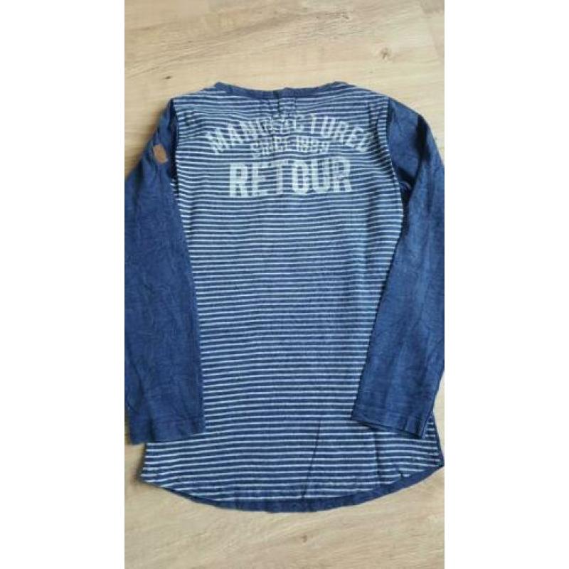 3x Retour shirt jongen maat 128