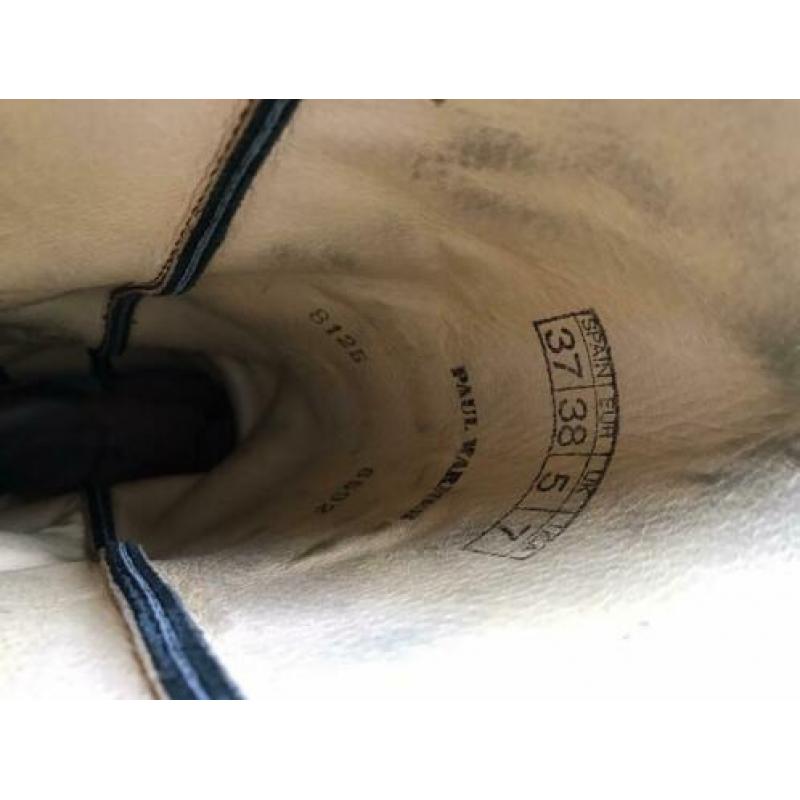 Paul Warmer by Sendra zwarte laarzen mt 38