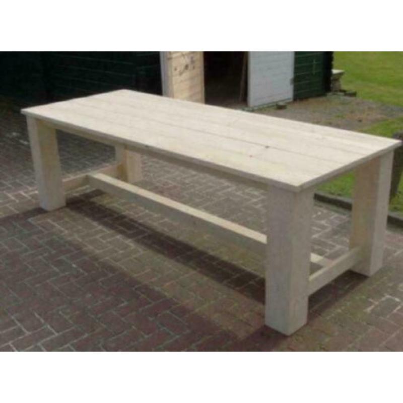 Steigerhouten eettafel Emst nieuw en op maat!