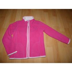 Roze fleecevest van Charles Vogele, maat 116 ZGAN!