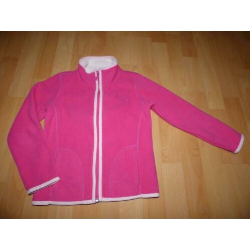 Roze fleecevest van Charles Vogele, maat 116 ZGAN!