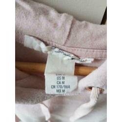 Roze velours huispak van H&M maat S/M