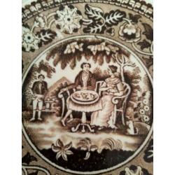 Wandbordje antiek Tea Drinker