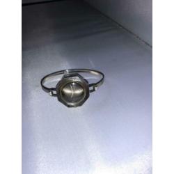 Vintage zilveren dames horloge gemerkt in klok en band