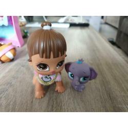 bratz babyz + petshop diertjes