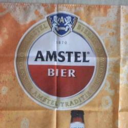 Nieuwe vlag (1) met het logo van Amstel bier. ( 90 x 150 cm)