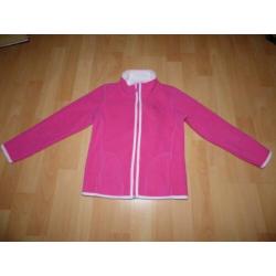 Roze fleecevest van Charles Vogele, maat 116 ZGAN!